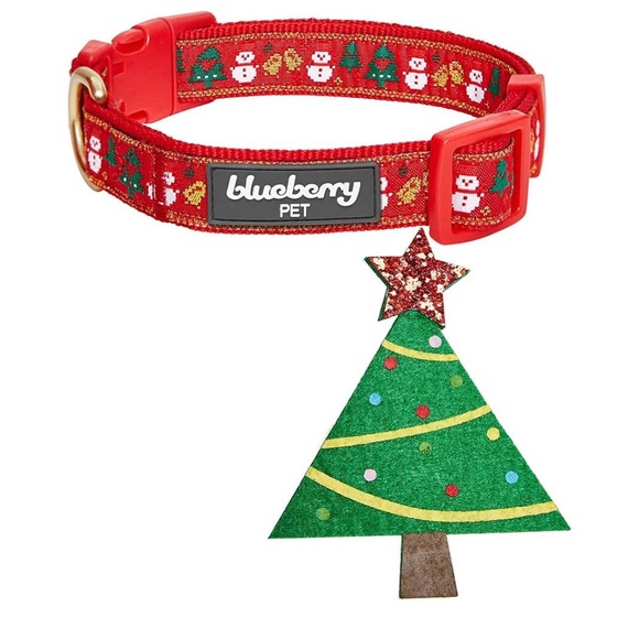 Christmas Tree Designer Adjustable Dog Collar - Picture 5 of 9